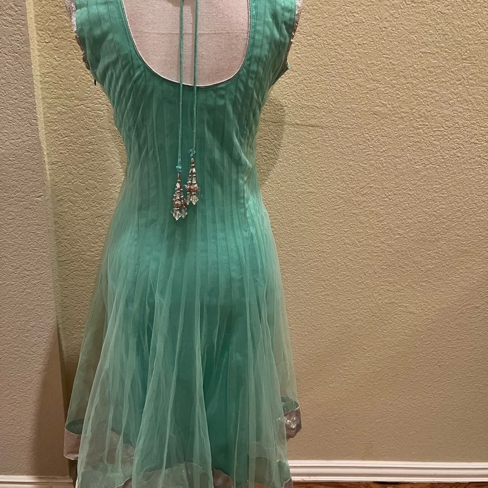 Style Frock Style Net Churidaar Suit. Size Xs - image 6